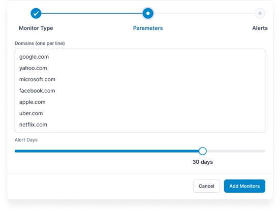 Bulk WHOIS Monitoring